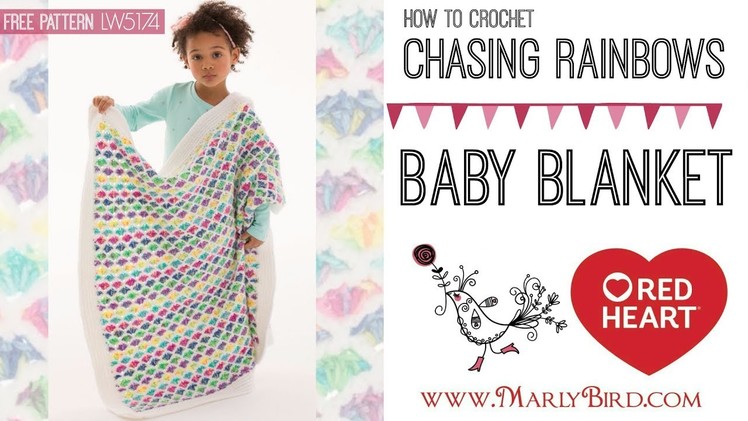 How to Crochet Chasing Rainbows Baby Blanket
