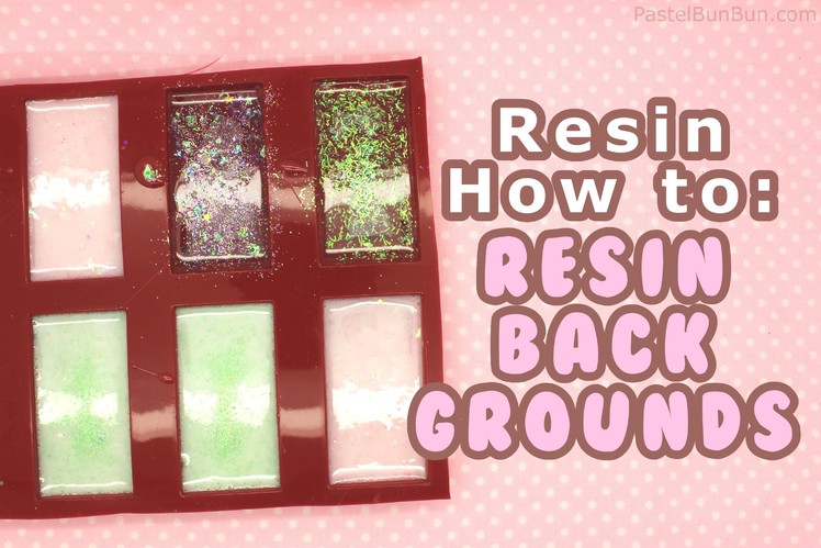 HOW TO - Easy Resin Glitter Backgrounds 10-27-14