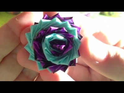 How to Make a Swirled Duct Tape Flower Tutorial!!