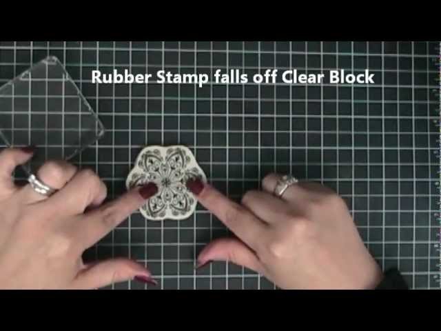 HOW TO MAKE CLEAR STAMP SETS ADHERE TO CLEAR BLOCKS