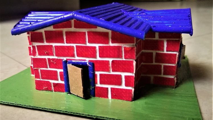 How to make mini house with cardboard