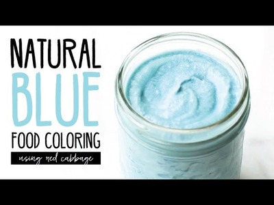 How To: Natural Blue Food Coloring with Red Cabbage