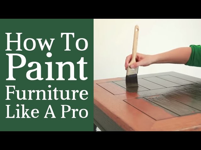 How To Paint Furniture Like A Pro - Paint Application - Part 2 Furniture Painting Course