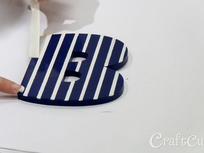 How to Paint Stripes on Wood Letters