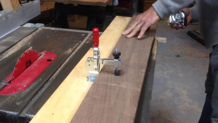 How to put a staight edge on rough lumber