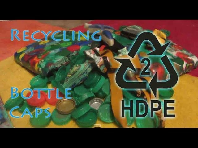 How to Recycle HDPE Bottle Lids Into Very Strong Sheet Material - Easy Method