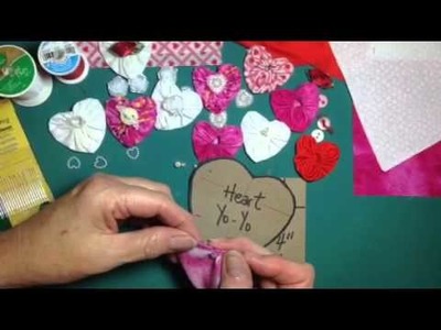 How to sew a heart shaped yo-yo