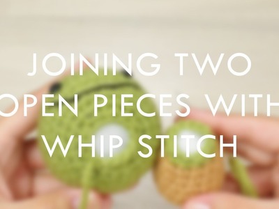 Joining open pieces with whip stitch (right-handed) | Kristi Tullus