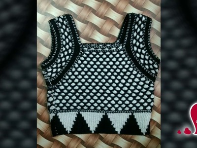 KNITTED BLOUSE FOR LADIES IN HINDI - WOOLEN BLOUSE | woolen sweater designs