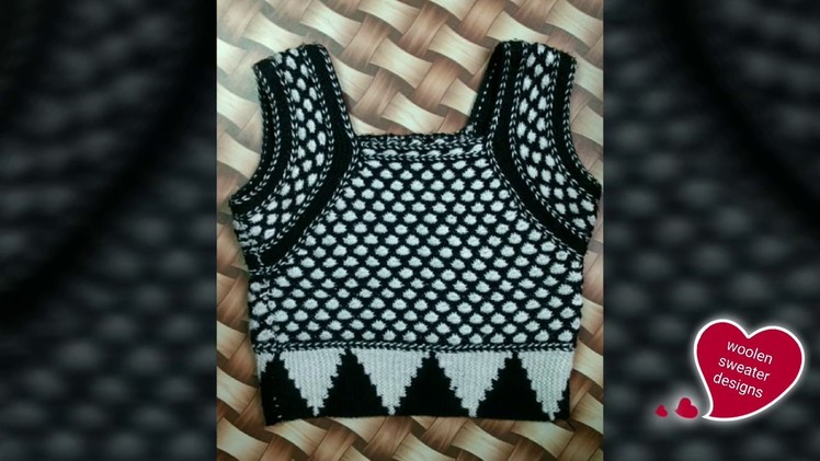 KNITTED BLOUSE FOR LADIES IN HINDI - WOOLEN BLOUSE | woolen sweater designs
