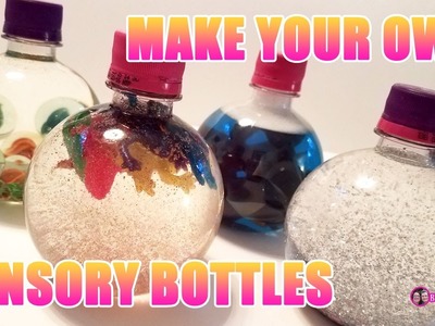 Make Your Own Sensory Glitter Bottles! Sensory Bottles.Calm Down Jars