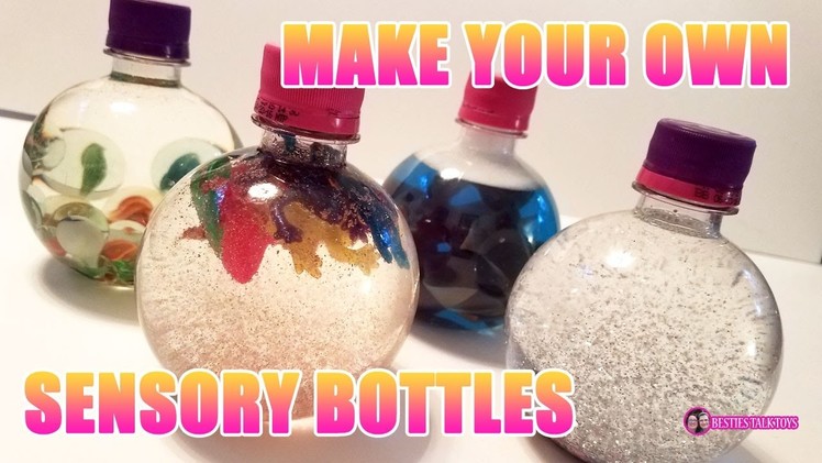 Make Your Own Sensory Glitter Bottles! Sensory Bottles.Calm Down Jars