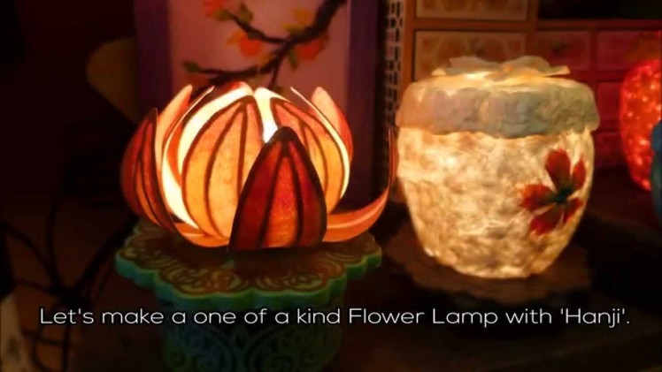 Making a Flower Lamp (Hanji Art in Insadong)