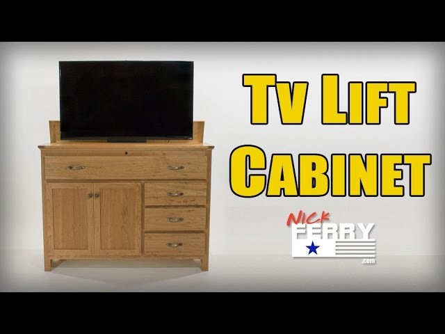 Ⓕ Making A TV Lift Cabinet w. Secret Compartment (ep63)
