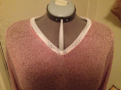 MAKING A V NECK  T SHIRT, TOP OR SWEATER