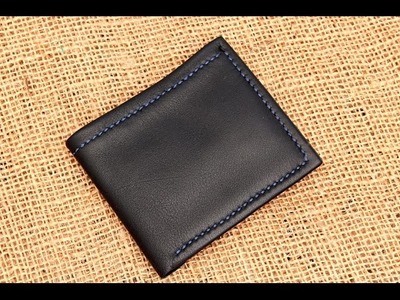 Making handmade Leather wallet folded edges