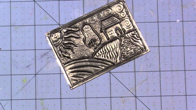 Metal Embossing with Pewter