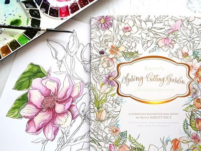 NEW Painterly Days Watercolor Coloring Book GIVEAWAY!