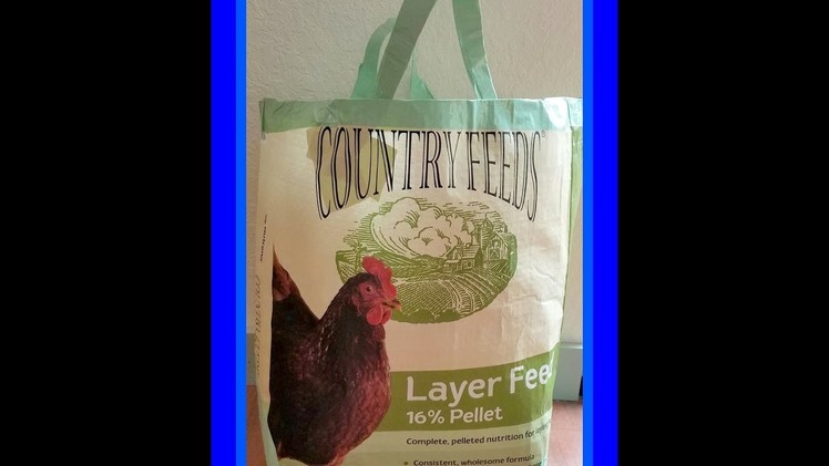 No Sew Upcycled Tote Bag ~ Feed.Seed.Grain Bags!