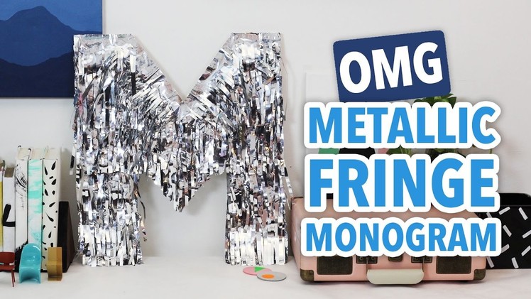 OMG Metallic Fringe Monogram - HGTV Handmade