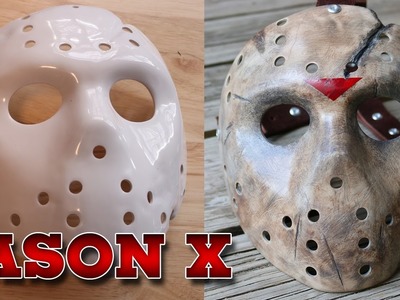 Painting and Weathering a Jason X Friday The 13th Hockey Mask