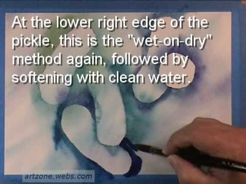 Part 3 of Negative Painting in Watercolor