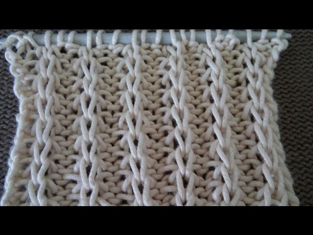 Pletenje - 2 polupatent bod | Knitting tutorial - Semi-Ribbed Pattern