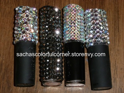Projects part2 MAC Wet n Wild Limited Edition Items encrusted in Rhinestones and Swarovski Cr