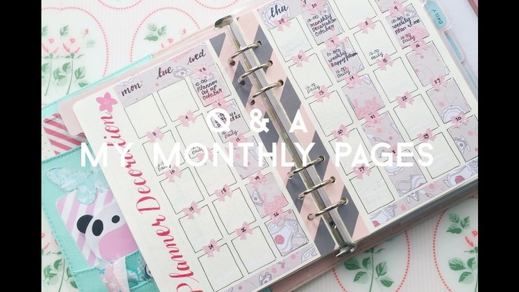 Q&A: Let´s Talk about my Monthly Pages