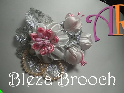 Ribbon Flower: Bleza Brooch,  Broche Bleza, Bleza ब्रोच