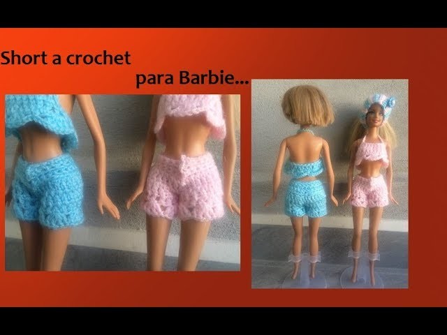 Short a crochet para barbie