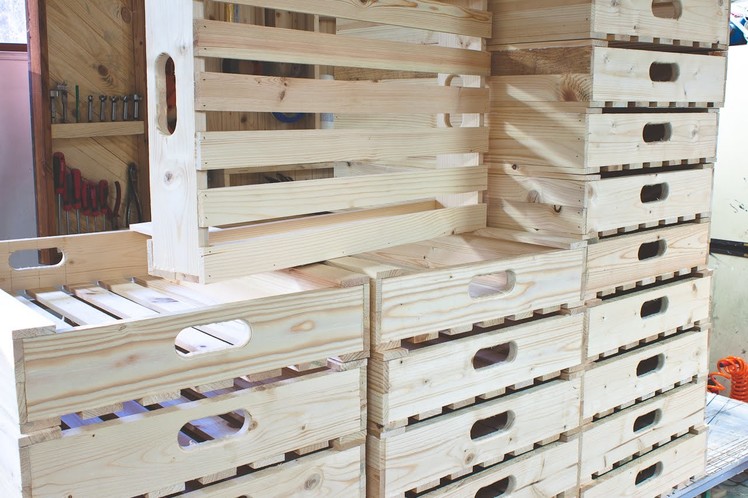 Simple Wooden Crates for Potato.Vegetable Storage