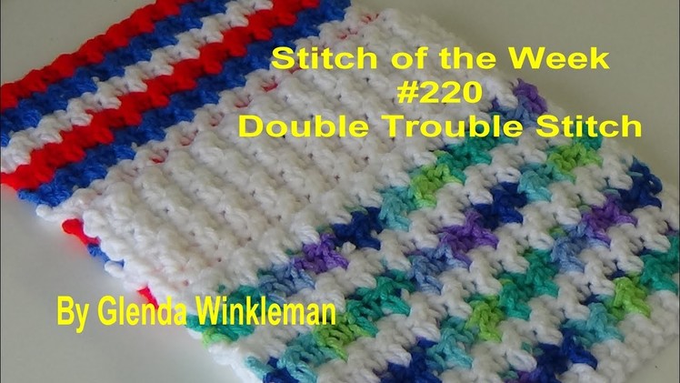 Stitch of the Week #220 Double Trouble Stitch (Free Pattern at the end of video)