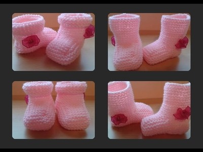 Tipar-Botosei tricotati. baby booties - 1 (ENG SUB)