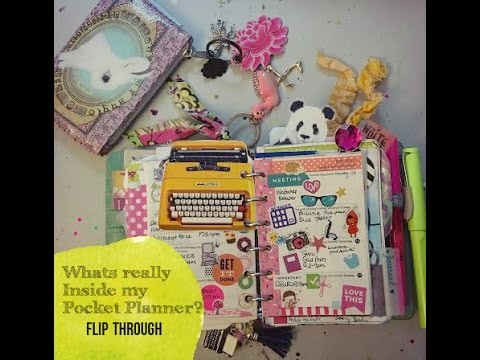 What's really in my Pocket Filofax | Flip Through of "Birdie"