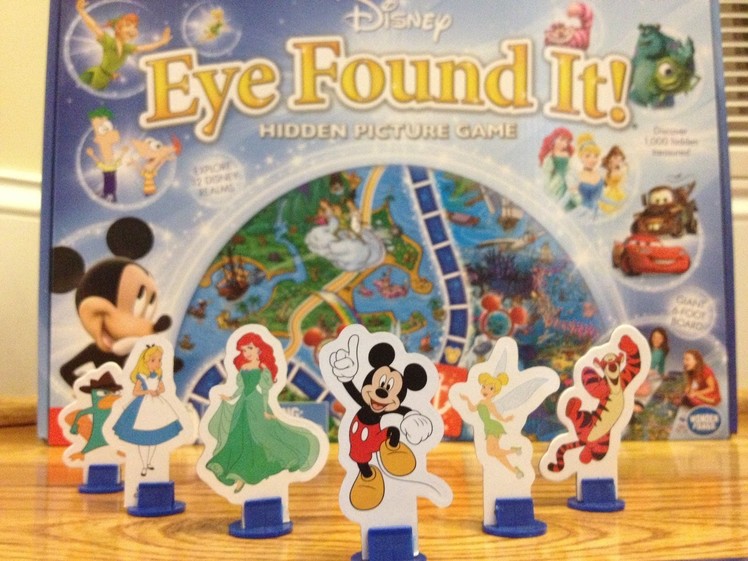 World of Disney Eye Found It Board Game with Mickey Mouse, Ariel, Tinker Belle, and Radiator Springs