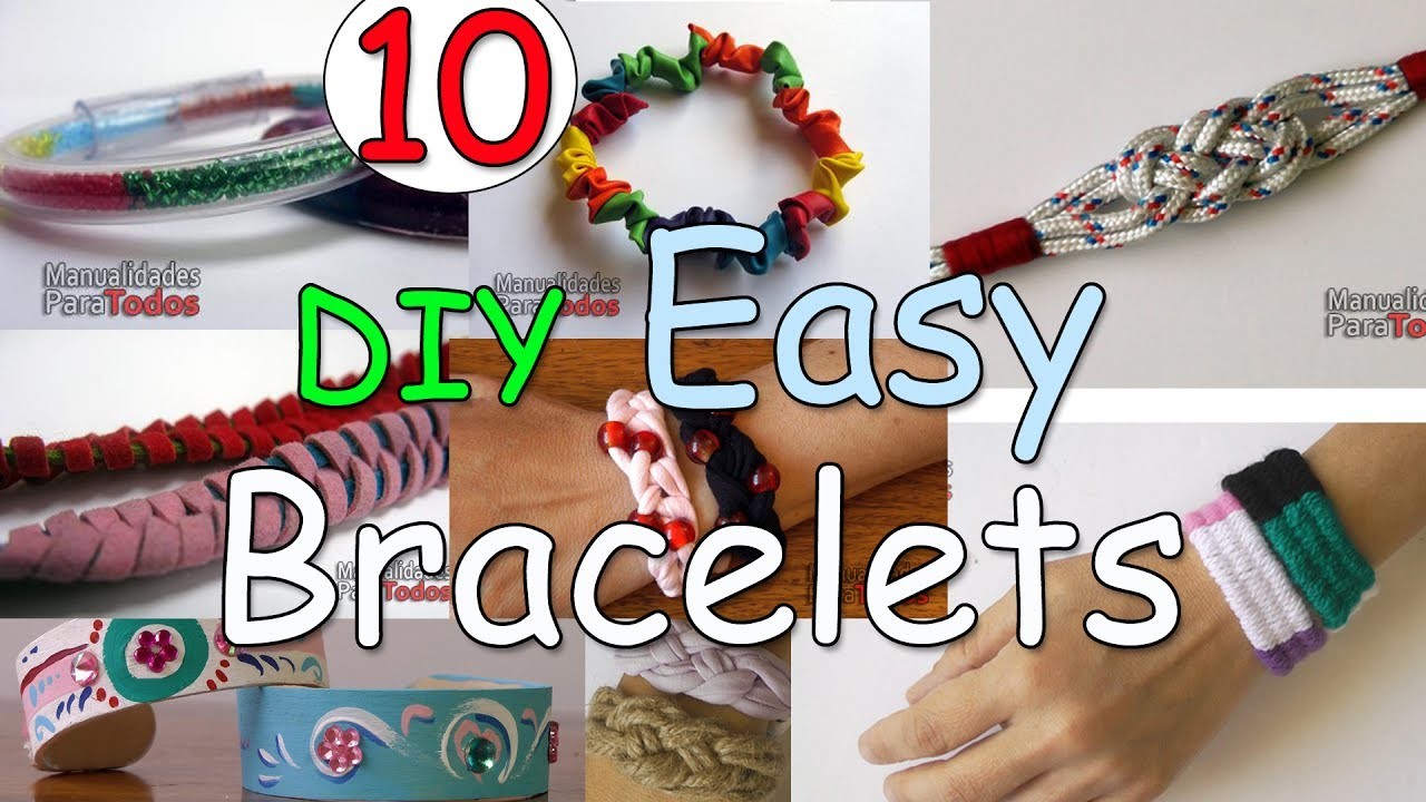 10 DIY EASY Bracelets - Ana, DIY Crafts