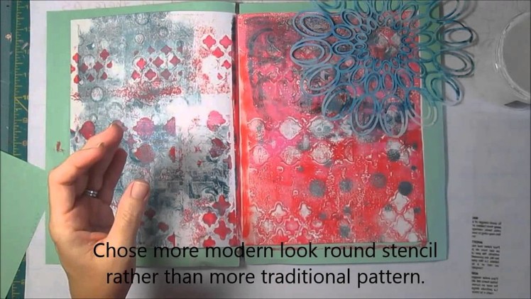 Art Journaling Process Using Gelli plate