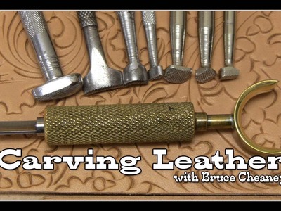 Carving Leather Tutorial Part 3 With Leather Craftsman and Saddle Maker Bruce Cheaney