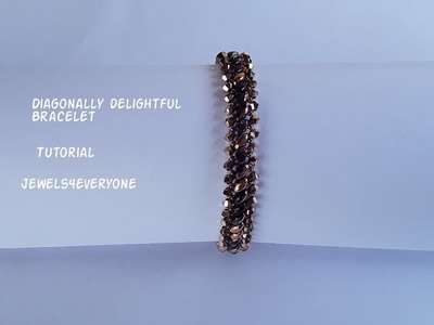 Diagonally delightful bracelet beading tutorial