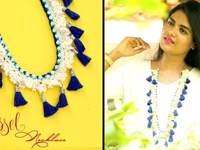 DIY Crochet Tassel  Statement Necklace || PART 2 || Sowbaraniya Ramesh