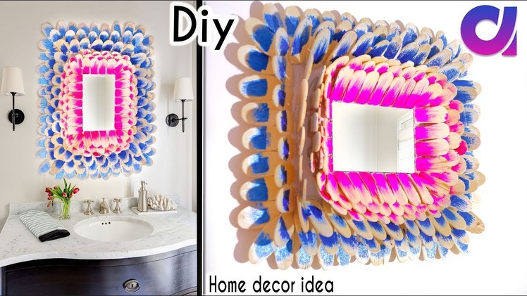 DIY ROOM DECOR! cool and easy framed mirrors Ideas at Home | Artkala 228