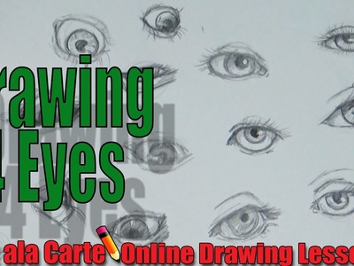 Drawing 14 EYES:  How to draw a human EYE