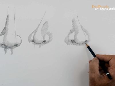 Easy Method to Draw a Nose