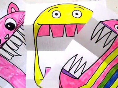 Easy paper crafts | FEROCIOUS BEINGS PAPER PROJECT | DIY crafts | DIY Crafts for kids | Maison Zizou