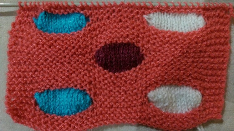 Egg shape knit design pattern in Hindi | Andakar Sweater ki Bunai for 10-15 years boy or girl