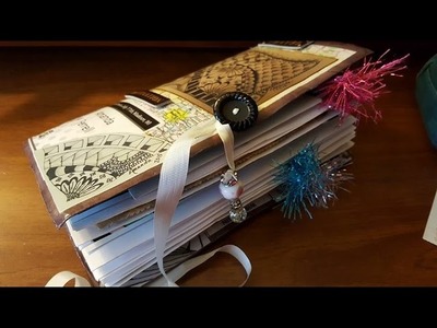 Envelope Travel Zentangle Junk Journal Flip Through
