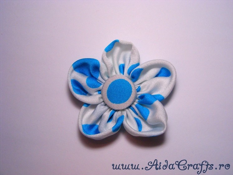 ✿ Floare din material - Tutorial 1 - AidaCrafts