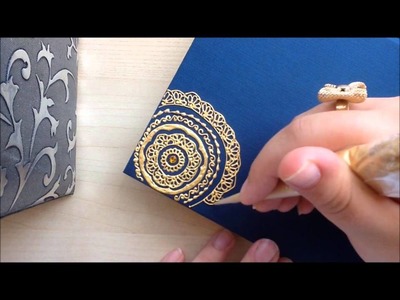 Floral notebook henna design