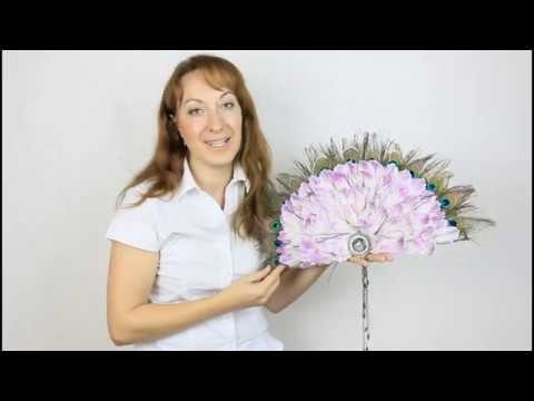 Flower School. Contemporary Bridal Design Fan-shape. Lesson 1